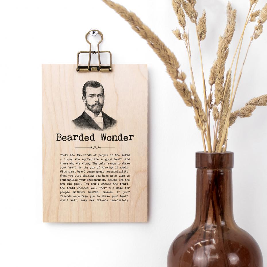 Hanging sign for beard lovers